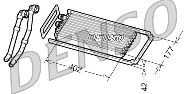 DENSO Scambiatore calore per riscaldamento abitacolo DRR12100 DRR12100 Radiatore riscaldamento DENSO SMART CITY-COUPE costo