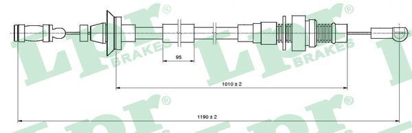 LPR Akseleratora trose C0005A LPR Akseleratora trose TOYOTA C0005A