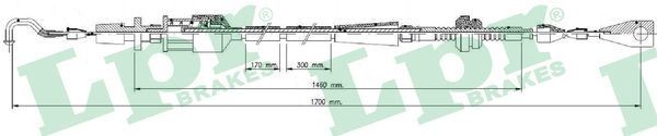 LPR Cavo acceleratore C0013A C0013A costo Cavo acceleratore LPR Volkswagen GOLF