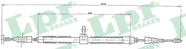 LPR Cavo freno a mano C0019B C0019B Cavo freno a mano LPR ALFA ROMEO GTV costo