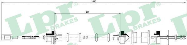 LPR Clutchkabel C0059C C0059C Clutchwire LPR KIA SEDONA