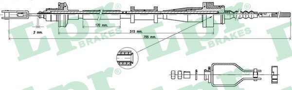 LPR Koppelingskabel C0112C C0112C Koppelingskabel NISSAN TERRANO LPR