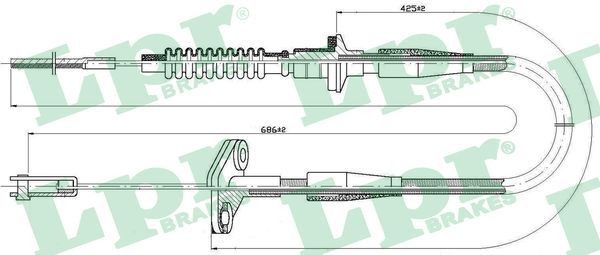 LPR Câble d'embrayage C0121C C0121C Câble d'embrayage OPEL CORSA LPR
