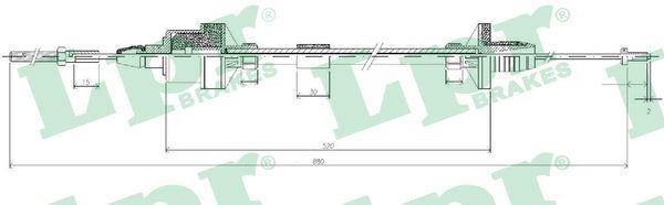 LPR Ντίζα, μηχανισμός συμπλέκτη C0122C LPR C0122C Ντίζα συμπλέκτη Astra F Classic CC (T92) τιμες