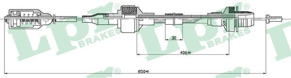 LPR Câble d'embrayage C0125C Câble d'embrayage LPR CORSA C0125C pas cher