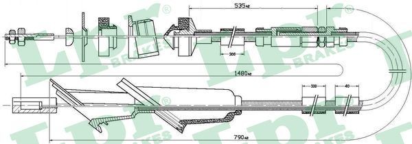 LPR Cavo frizione C0137C Costo Cavo frizione LPR KIA C0137C