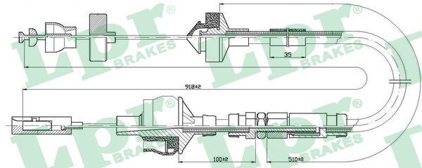 LPR Cavo frizione C0151C C0151C costo Cavo frizione BMW Serie 2 LPR