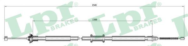 LPR Cavo freno a mano C0184B C0184B Cavo freno a mano LANCIA THEMA LPR costo