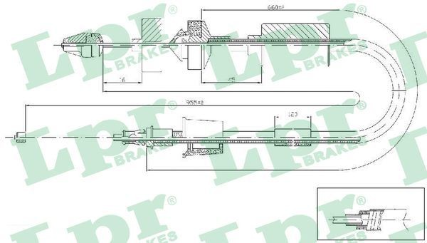LPR Tross, sidurikasutus C0199C C0199C Siduritross HYUNDAI GETZ LPR