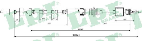 Tross, sidurikasutus LPR C0200C LPR C0200C: Siduritross Renault LAGUNA 2012