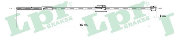 LPR Handremkabel C0248B C0248B Handremkabel LPR FORD FOCUS