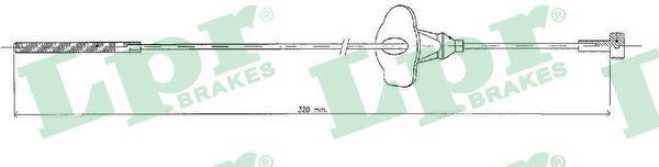 LPR Żażné lanko parkovacej brzdy C0251B Parkovacia brzda Ford P65_, P70_, P80_ C0251B LPR