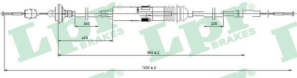LPR Clutchkabel C0276C C0276C Clutchkabler VW CC LPR