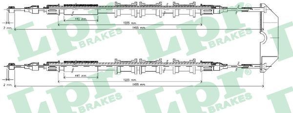 LPR Handbromsvajer C0583B C0583B LPR elektrisk handbroms CHEVROLET ORLANDO
