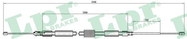 LPR Handremkabel C0714B Renault 4 Handremkabel LPR C0714B