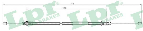 LPR Hand brake cable C1001B C1001B LPR handbrake cable for RENAULT TWINGO