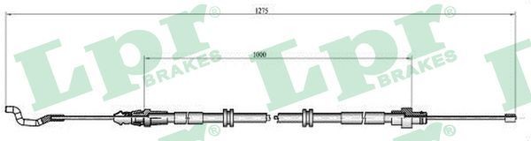 LPR Handbremsseil C1039B C1039B Handbremsseil VW FOX LPR kaufen