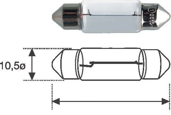 MAGNETI MARELLI Gloeilamp, kentekenplaatverlichting 002051700000 002051700000 Gloeilamp kentekenplaatverlichting MAGNETI MARELLI NISSAN PRIMASTAR