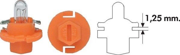 MAGNETI MARELLI Hõõgpirn, instrumentide valgustus 002053300000 Armatuurlaud MAGNETI MARELLI 301 002053300000 odav