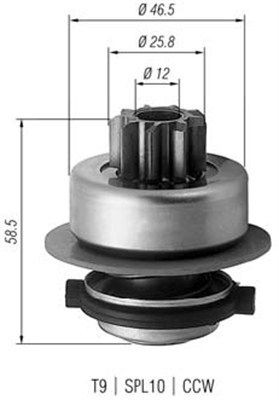 MAGNETI MARELLI Pignone, Motorino d'avviamento 940113020171 MAGNETI MARELLI 940113020171 Meccanismo unidirezionale, motorino d'avviamento VW T6 Camion pianale prezzo