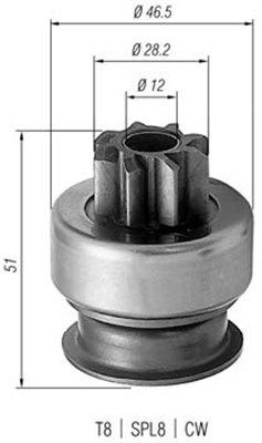MAGNETI MARELLI Hammastrummel, starter 940113020176 940113020176 Vabajooks, starter MAZDA MPV MAGNETI MARELLI
