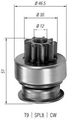 MAGNETI MARELLI Pastorok żtartéra 940113020185 MAGNETI MARELLI 940113020185 Voľnobeżná prevodovka żtartéra Suzuki SX4 Sedan cena