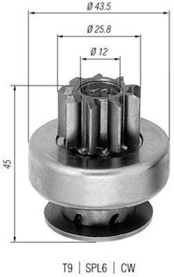 MAGNETI MARELLI Pastorok żtartéra 940113020237 MAGNETI MARELLI 940113020237 Voľnobeżná prevodovka żtartéra Daewoo Matiz M150 originálne cena