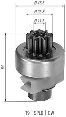 MAGNETI MARELLI Γρανάζι, μίζα 940113020247 MAGNETI MARELLI 940113020247 Γρανάζια σφόνδυλου αδρανείας, εκκινητής Lancia Beta 828 BFW σε χαμηλές τιμές