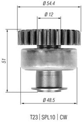 MAGNETI MARELLI Spidshjul, starter 940113020328 MAGNETI MARELLI 940113020328 originale Friløbsgear, starter BMW 2-serie pris