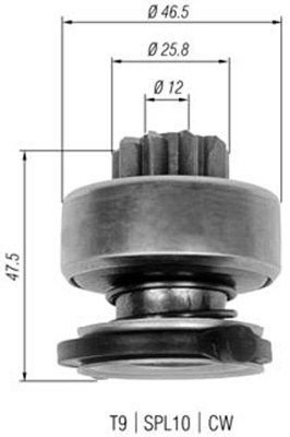 MAGNETI MARELLI Pinhão, motor de arranque 940113020329 MAGNETI MARELLI 940113020329 Engrenagem de roda livre, motor de arranque Opel Tigra Twintop originais preço