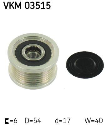 SKF Roda livre do alternador VKM 03515 Polia roda livre do alternador VAUXHALL SKF VKM 03515