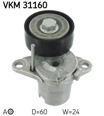 Rolo tensor, correia trapezoidal estriada SKF VKM 31160 SKF VKM 31160 Polia tensora correia AUDI A3 2018