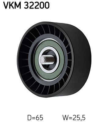 SKF Deflection / Guide Pulley, v-ribbed belt VKM 32200 SKF VKM 32200 FIAT Ducato III Platform / Chassis (250, 290) deflection pulley replacement