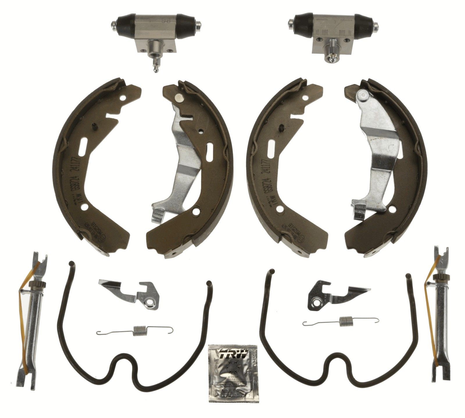 TRW Bremžu komplekts, Trumuļu bremzes GSK2936 TRW GSK2936 Bremžu komplekts, Trumuļu bremzes SUBARU Legacy II Universālis (BG) 2.2 i 4WD (BG7) 128 ZS 1997