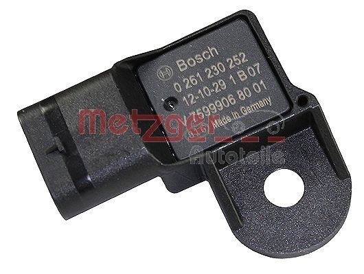 METZGER Sensor, pressão de sobrealimentação 0906151 METZGER 0906151 Sensor de pressão do turbo Peugeot 308 CC originais preço