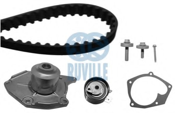 RUVILLE Registerreimsett med vannpumpe 55581702 55581702 Vannpumpe + registerreimsett RUVILLE NISSAN MICRA