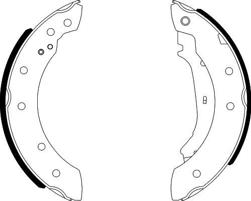 HELLA Σετ σιαγόνων φρένων 8DB 355 001-571 Παπουτσια φρενων HELLA NV400 8DB 355 001-571 φθηνά