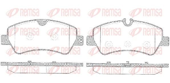 REMSA Plaquettes de frein 1521.00 1521.00 Plaquette de frein sport FORD FOCUS REMSA