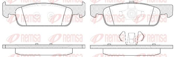 REMSA Kit pastiglie freni 1540.00 REMSA 1540.00 Kit pastiglie freni SMART Forfour II Hatchback (453) 0.9 (453.044, 453.053) 90 CV 2022