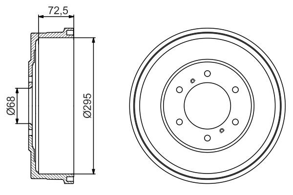 BOSCH Tamburo freno 0 986 477 215 0 986 477 215 costo Tamburo freno BOSCH NISSAN PATHFINDER