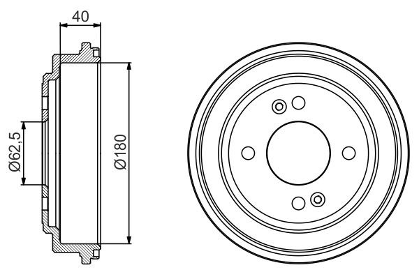 BOSCH Bremsetromle 0 986 477 216 BOSCH 0 986 477 216 originale Hyundai TB Bremsetromler hvad koster