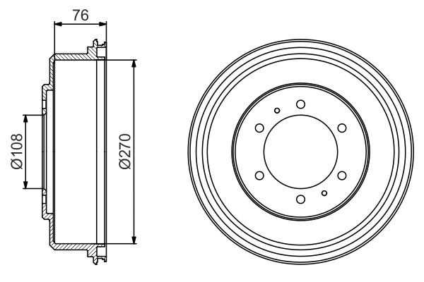 BOSCH Remtrommel 0 986 477 233 Mitsubishi OUTLANDER Trommelrem BOSCH 0 986 477 233