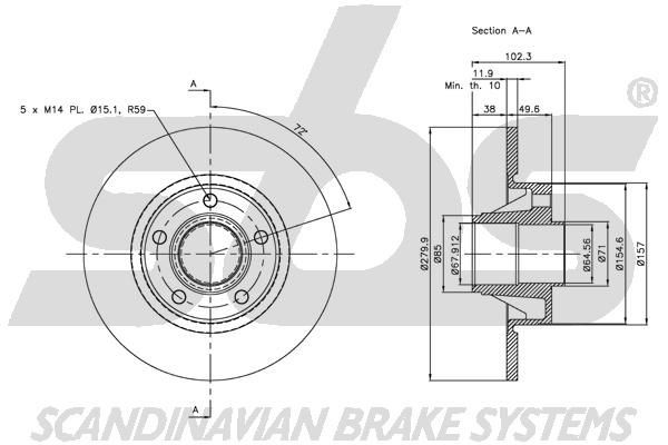 sbs Tubo freno 13308547114 13308547114 costo Tubi freno SKODA ROOMSTER sbs