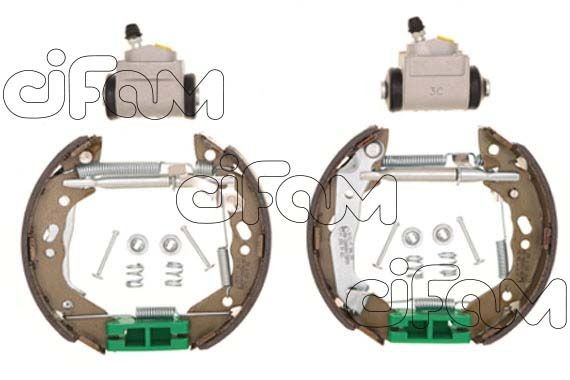 CIFAM Bremžu komplekts, Trumuļu bremzes 151-209 151-209 CIFAM Bremžu komplekts, trumuļu bremzes Opel lēti