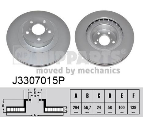 NIPPARTS Piduriketas J3307015P Pidurikettad NIPPARTS Toyota YARIS J3307015P