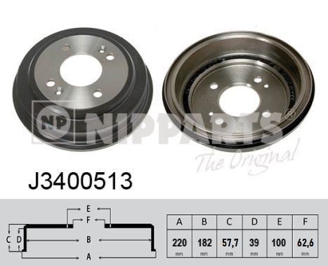 NIPPARTS Bromstrumma J3400513 J3400513 Bromstrumma NIPPARTS HYUNDAI H100