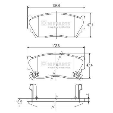 NIPPARTS Jarrupalat, levyjarru J3601048 J3601048 NIPPARTS Jarrupalat Nissan SENTRA hinta