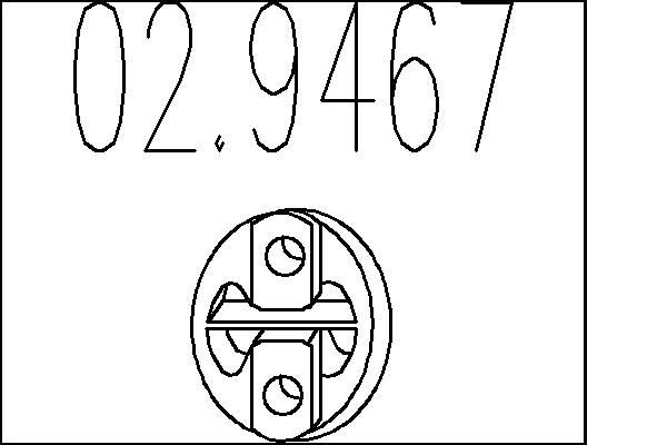 Gummianslag, udstødning MTS 02.9467 MTS 02.9467: Ophæng til udstødning Toyota AYGO 2013