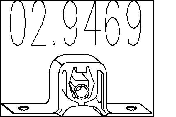 MTS Aanslagrubber, demper 02.9469 Uitlaatsteun MTS NP300 PICKUP 02.9469 goedkoop