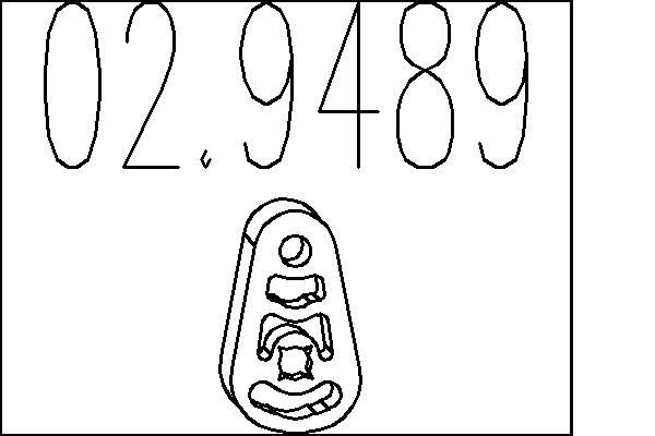 MTS Vaimennuskumi, vaimennin 02.9489 02.9489 MTS Pidike vaimennin BMW X4